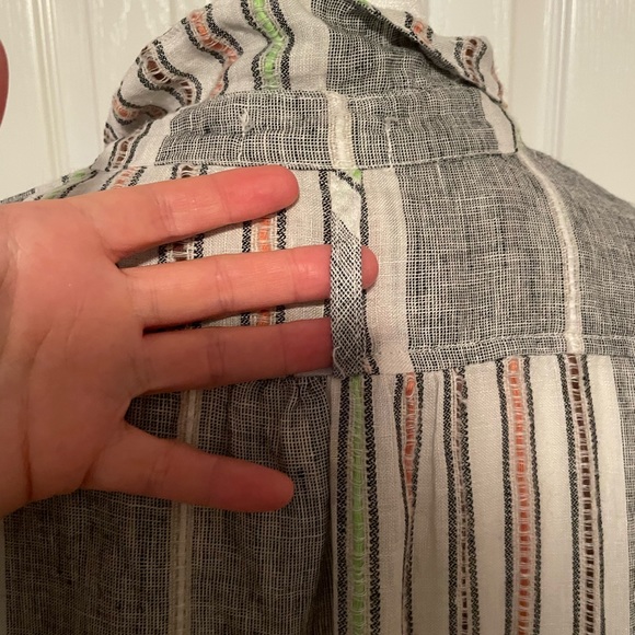 CP Shades Striped Linen Tunic Free People Beach - Picture 3 of 12